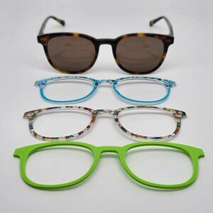 Pair The Reese 002 Tortoise Frame Polarized Brown Lens Sunglasses w/ 3 Frames